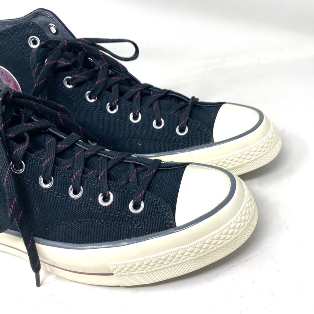 Converse Chuck 70 High Women's Casual Shoes Black Gray Canvas Sneakers A02758C - Picture 4 of 9